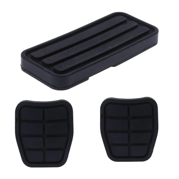 3Pcs Car Accelerator Gas Rubber Foot Rest Pedal Pad Brake Clutch Pads
