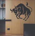 Sticker signe astrologique,Taurus Bull animal - Bull clip art elegant decor. 