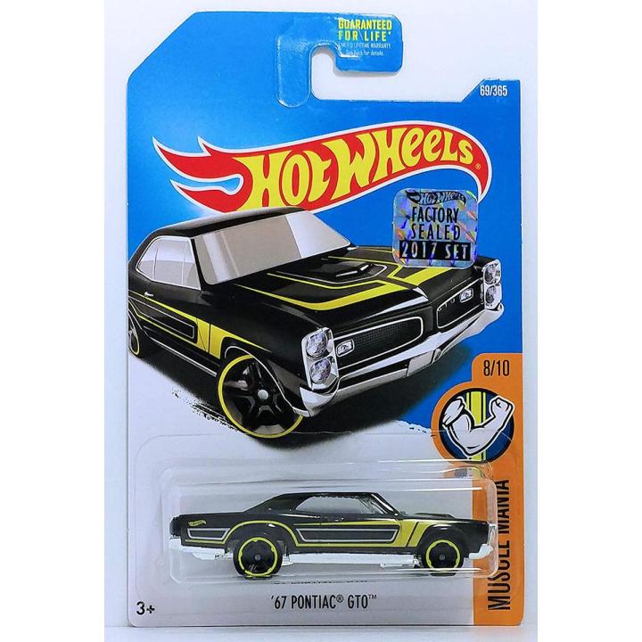 Hot Wheels Muscle Mania '67 Muscle Pontiac GTO 69/365, Black