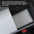 For Model 3+ 23-24 Central Control Armrest Box Silicone Pad Black. 