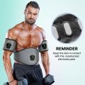 NEWPINE Fitness Belt, Powered Muscle Stimulator for Home Use, for Muscle Conditioning Grey. 