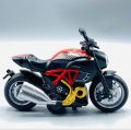 Diecast Heavy Bike Toy Model Light & Sound Pull Back Multicolor. 
