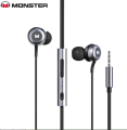 Monster SG10 mini headset Wired in-ear mobile phone E-sports computer round hole 3.5mm music game Stereo sound effect Microphone. 