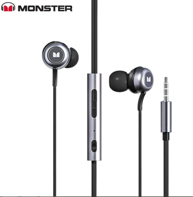 Monster SG10 mini headset Wired in-ear mobile phone E-sports computer round hole 3.5mm music game Stereo sound effect Microphone