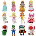 Iruriuiyt Mario Pauline Kamek Princess Peach Toadette Bullet Bill Super Star Koopa Turtle Toad Daisy Rosalina Luigi Plush Stuffed Toys. 