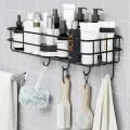 Set of 2 Bathroom kitchen Punch rack , multifuctional shampoo &  accessories holder. 