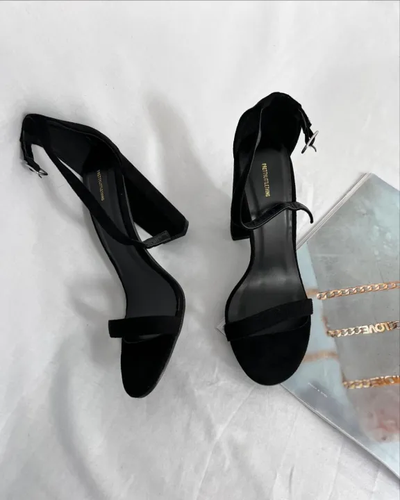 Women%20Fashion%203%20Inches%20Block%20Heels%20Sandals%20Luxurious%20Fairy%20Style%20Glamour%C2%A0%20Embellished%20Chunky%20Faux%20Suede%20Comfortable%20and%20Stylish%20for%20Any%20Occasion%20for%20Summer%20Black%20-%20Image%208