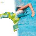 1 Pair Hand Swimming Fins Silicone Frog Flippers for Snorkeling Surfing en Cyan. 