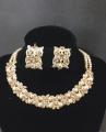Women Classic Fashion Golden Jewelry Set With Box. 