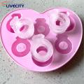 Ice Cube Tray Food Grade 6 Grids Ring-shaped Cold Ice Cube Tray. 