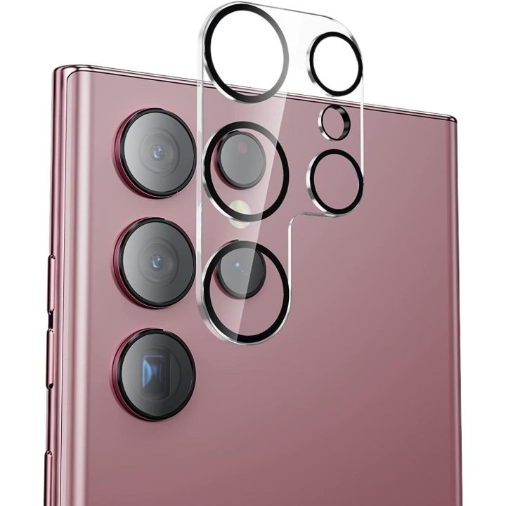 Camera Lens Protector for Samsung Galaxy S22 Ultra [Anti Glare][9H Tempered Glass][Scratch-Resistant][Case Friendly] Ultra-Thin Camera Cover Protection for Samsung Galaxy S22 Ultra
