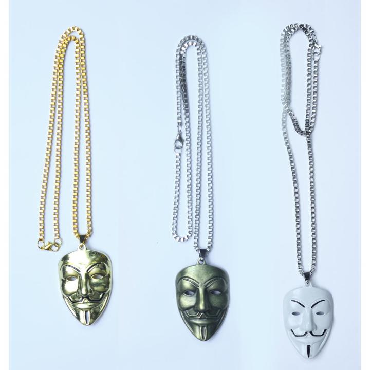 vendetta mask Necklace For Men
