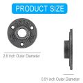 JAERBEE 1 Inches Malleable Cast Iron Pipe Flange, Industrial Pipe Flanges for Threaded Black Pipes and Fittings 1 Pcs. 