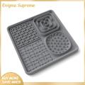 Enigma- Wet Food Pet Mat Interactive Slow Feeding Lick Mat for Pets Bpa-free Silicone Mat with Suction Grip for Peanut Butter Yogurt Kibble Perfect for Grooming Bathing Nail Trimming Large Size Extra Large. 