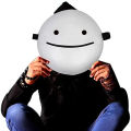 Halloween White Smile Dream Cosplay Mask Cartoon Anime Full Face Dream Cosplay White Smile Mask Costume  Prop for Adult and Kids. 
