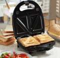 SANDWICH MAKER BRANDED 750W BLACK. 