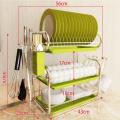 3 layer Stainless Steel G shape Dish Rack Plate Stand Kitchen Rack Stand Cutlery holder Organizer Kitchen Accessories Best Quality. 