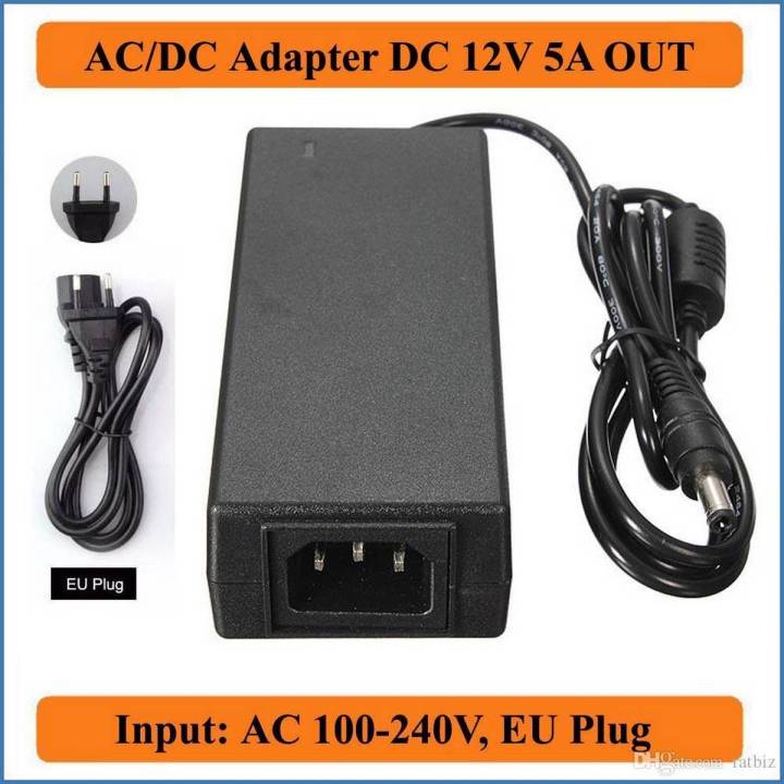 Power adapter 12V 5A 60W AC to DC Power supply| Shopikbuzz