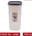 (1 Pcs)Crunch Jar Airtight container with lid kitchen accessories food storage air tight storage jars. 