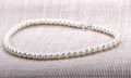 White 8mm Faux Pearl Beads Necklace. 