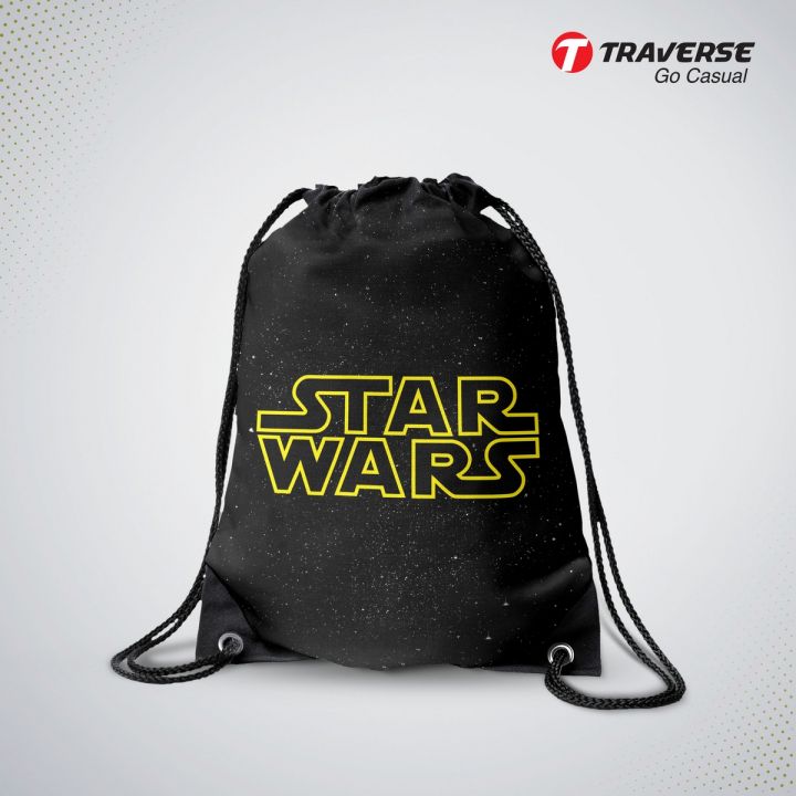 Traverse  Star Wars Drawstring Bags For Girls / Bags For Kids / Bags For Boys ( Digital Printed On Cloth ) (Code: T952DRSTR) Bags hand bag for girls bags for girls
