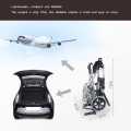 Aluminum Folding Stair Chair Travelling Outdoor Comfortable Mobile Wheelchair, Portable Lightweight Evacuation Ultra Lightweight Aluminum Alloy Transport Outdoor. 