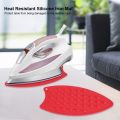 1 Pc Creative Anti-slip Heat Resistant Silicone Iron Mat Hot Safety Protection Ironing Rest Pad Insulation Boards (Multicolour). 