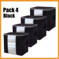 Pack of 4 - To Global---Quilt Storage Bag Folding Washable PEVA Blanket Clothes Packing Organizer. 