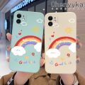 chenyyka For OPPO Find X2 Lite Reno 3 Pro 5G Find X2 Neo Case Lovely Rainbow Pattern Square Creative Soft Silicone Edge Pattern Phone Case Full Cover Lens Camera Protection Cases Shockproof Phone Cover. 