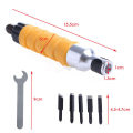 bellylady Woodworking Electric Carving Machine Chisel Tool with 5 Carving Blades 15.5*3CM Orange. 