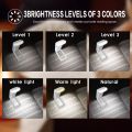 New USB Rechargeable LED Book Bedside Reading Light Portable Eye Protection Clip Lamp White/Warm Adjustable Light. 