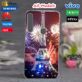 All Models Samsung Cover Infinix Cover Vivoo Oppoo Huawei Realmee Nokia & iPhone Tecno Back Cover Case Pouch- Eiffel Tower Style Mobile Cover TPU Silicon Soft Printed- CZNPRISMlt - MultiColor. 