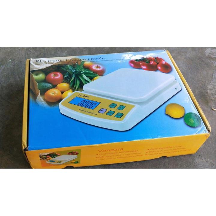 Compact Scale With Backlight 10 kg Digital Multi-Purpose Kitchen Weighing Scale  SF 400A