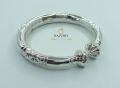 925 sterling silver (Chandi) Kara, Hand Bangle for men and women engraved by Hajvery Gems Weight-20gram-for this product half payment must be advanced. 