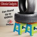 Multi-Purpose Folding Stool With Ultra Strong Durability Foldable Bright Colorful Step Stool Lightweight Stool ( Medium Size ). 