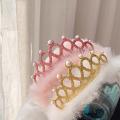 【BestGO】crown for kids sagala Cute Lovely Plush Girls Kids Children Hair Hoop Headband Hair Band Birthday Headwear. 