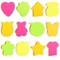 Multicolor Sticky Notes , Different Shapes, Size: 3x3 Inch - Pack of 100 Sheets. 
