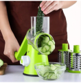 3 in 1 Manual Vegetable Cutter Machine for Potato Onion Carrot - Manual Drum Cutter with Round Slicer - Kitchen Grater and Shredder - Portable Food Chopper - Tabletop Drum Chopper Kadokash. 