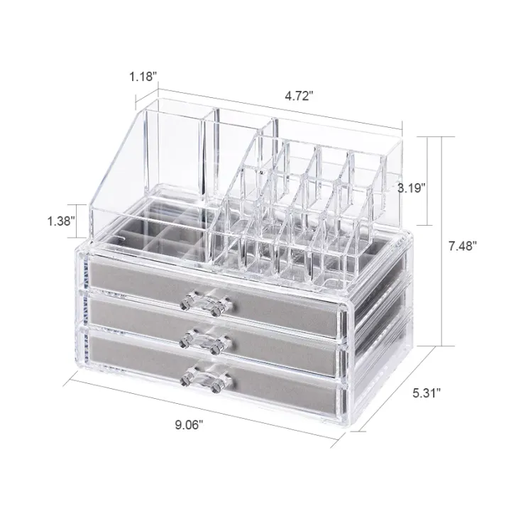 Acrylic%20Cosmetic%20Makeup%20Storage%20Detachable%203%20Drawers%20Cube%20Jewelry%20Organizer%20-%20Image%204