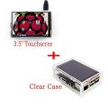 New Original 3.5" LCD TFT Touch Screen Display for Raspberry Pi 3 Model B Board + Acrylic Case + Stylus. 