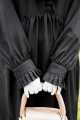 Black Button Style Georgette Abaya for Girls women Modest Abaya Islamic Dress Elegant Abaya Fashion Traditional Abaya Women's Abaya Black Abaya Designer Abaya. 