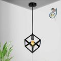 Triangle / Square Cube Shaped Hanging Light , Ceiling Light , Ceiling Lamp, Pendant Lamp, Pendant Light For Home, Office, TV Lounge, Bed Room, Led Light, Led Bulb, Filament Bulb (BULB NOT INCLUDED). 