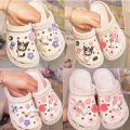 Croc Shoes Shoe Charms Kuromi Cinnamoroll Decoration diy 3D Shoe Buckle Creative Slippers for Women Outdoor Shoe Surface Shoe Flower. 