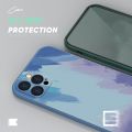 Itel P37 Pro/Vision 2 Plus Watercolor Gradient Liquid Soft Square Silicone Phone Case Shockproof Protection Rubber Casing. 