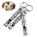 NU Ultrasonic Flute Dog Training Whistle With Key Chain Aluminium Alloy Puppy Dogs Adjustable Whistl. 