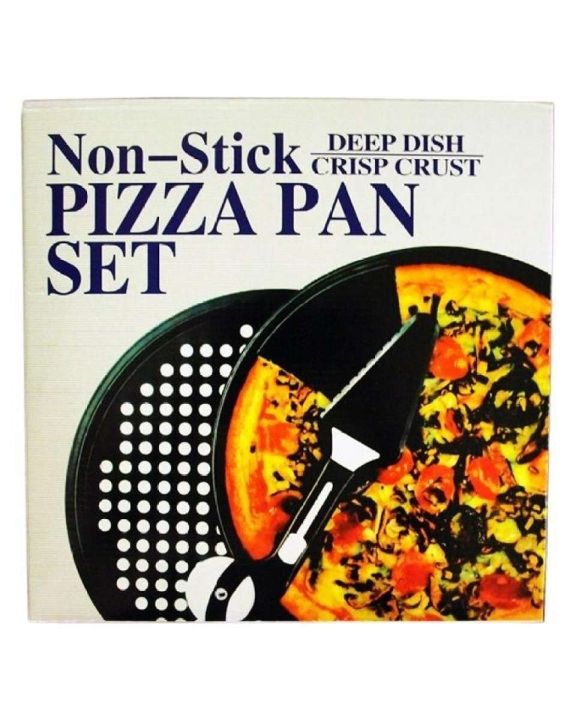Non Stick Deep Dish Crust Pizza Pan Set