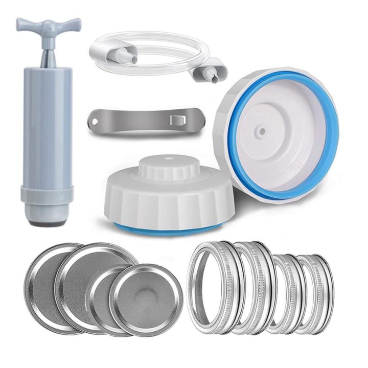 Mason Jar Vacuum Sealer Canning Sealer with Vacuum Pump for Regular-Mouth and Wide-Mouth Mason Jars
