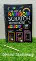 Art And Drawing Colorful Scratch Paper Drawing Pad With Wooden Pen For Kids, Students-Stationery Gifts. 