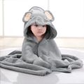 【HOT】 80*80Cm Toddler Hooded Towels Newborn Kids Bathrobe Super Soft Bath Towel Blanket Warm Sleeping Swaddle Wrap For Infant Boy Girl. 
