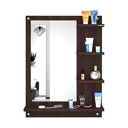 Wall Mounted Dressing Mirror DIY Shelfs Dressing table with Mirror